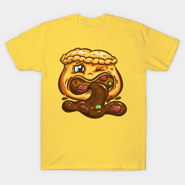 The Puking Cartoon Pie T-Shirt by Squeeb Creative